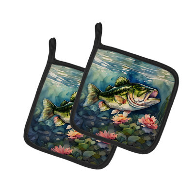 Paire de porte-casseroles Largemouth Bass