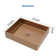 19'' L X 15" W Stainless Steel Rectangular Bathroom Sink Above Couter Art Basin with Pop Up Drain