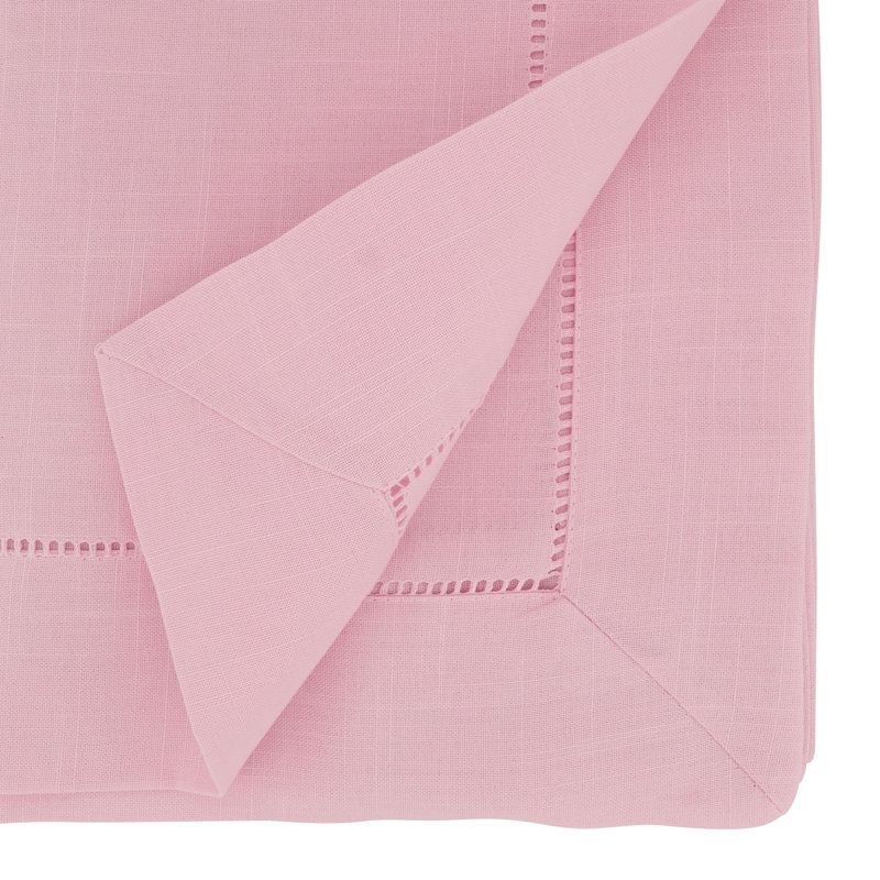 Rochester Collection Solid Color Table Runner, 72" x 16", Pink