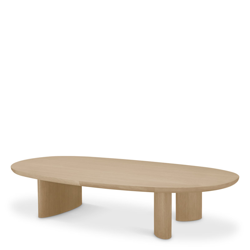 Coffee Table Lindner Black Veneer - Top, Beige