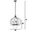 Lustre géométrique à 4 lumières de style bougie Jarrett-463395161