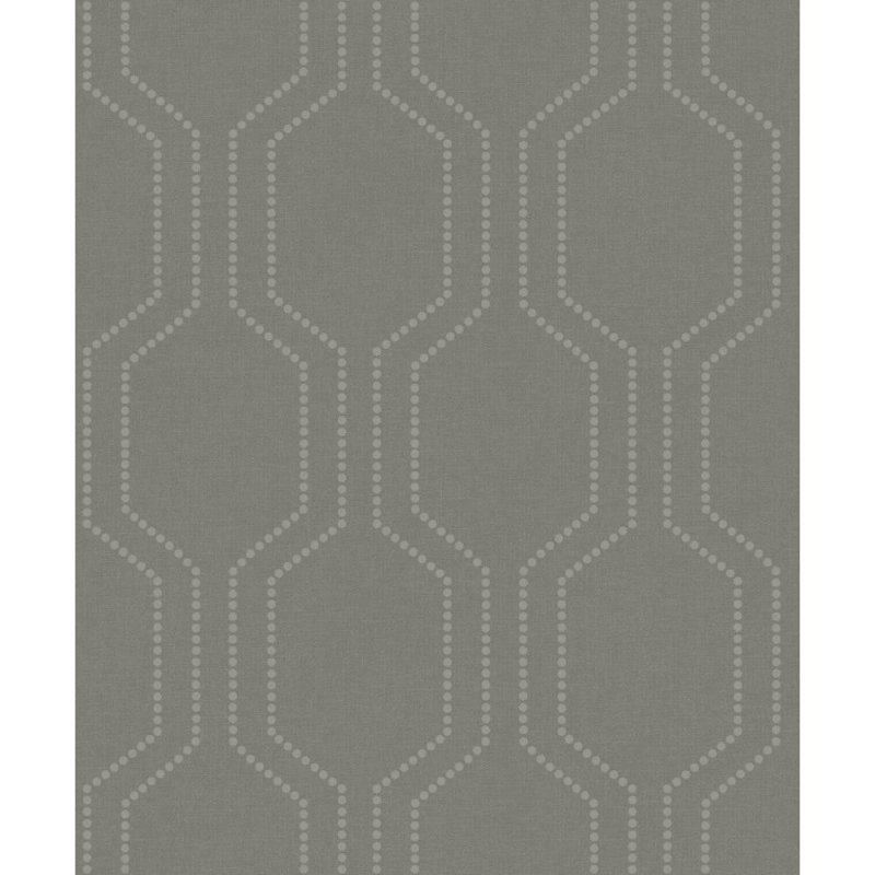 Aldershot Elided 10.05m x 52cm Textured Metallic Finish Paste the Wall Wallpaper Roll, Grey/Silver