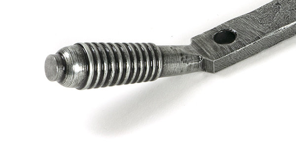 Reeded Stay, 29.6cm H x 1.6cm W x 0.9cm D, Pewter Patina