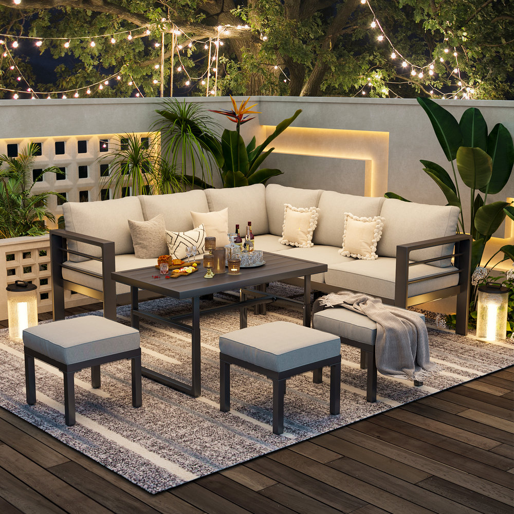 8 Person Outdoor Seating Group With Cushions