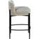 Brixen Upholstered Counter Stool with Metal Frame