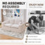 Canapé modulaire modulaire Cloud, canapé moderne Comfy Cloud, 2 places avec housses de coussin-259372893