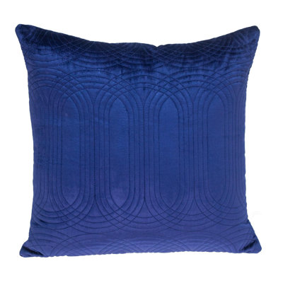 20" White Cotton Blend Throw Pillow