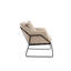 Fauteuil d'appoint Adore Decor Odile 68,5 cm (27 po) de largeur, avec coussin d'assise rembourré et piètement en métal, couleur crème.-26127405