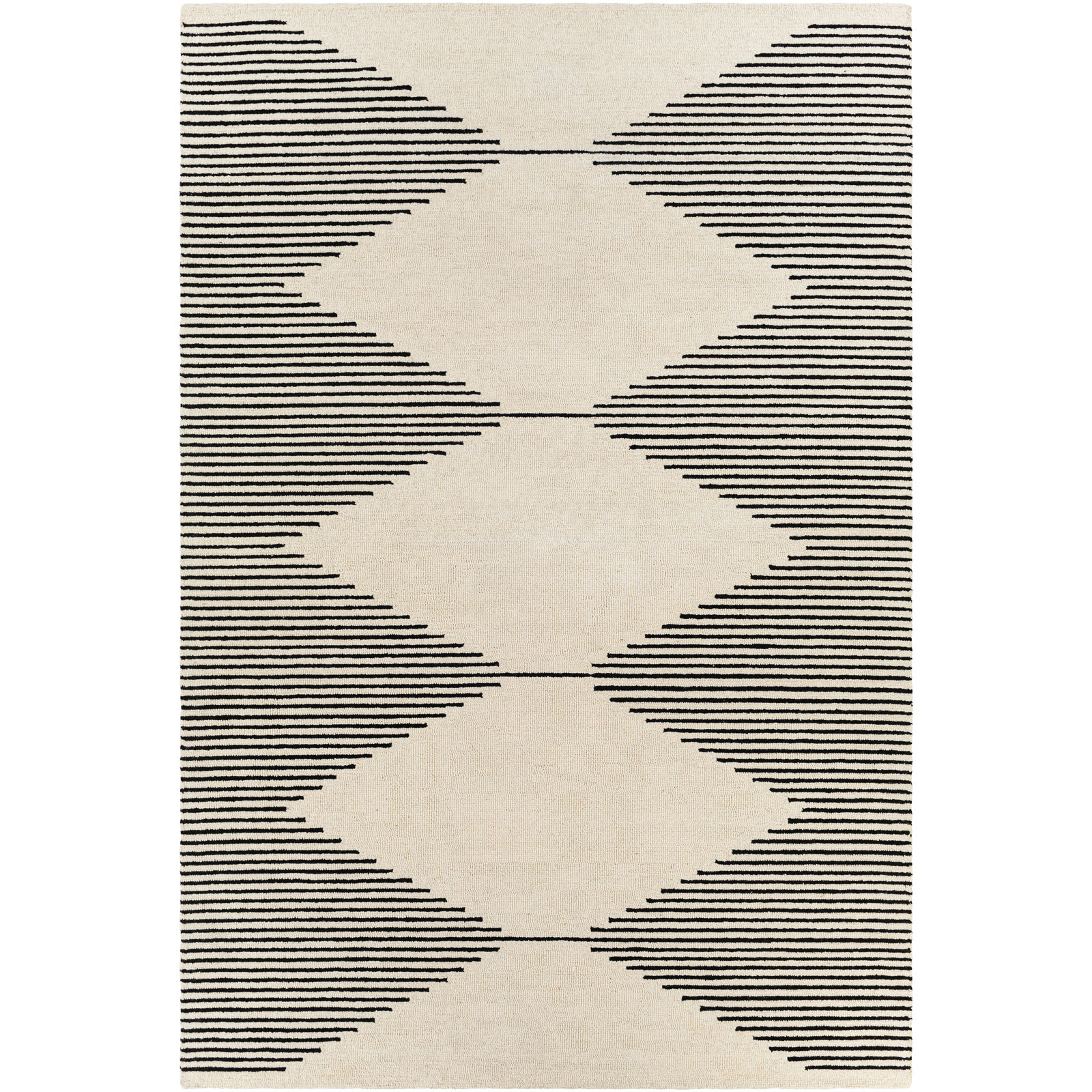 Mueller Hand Tufted Wool Rug, Rectangle 6' x 9'