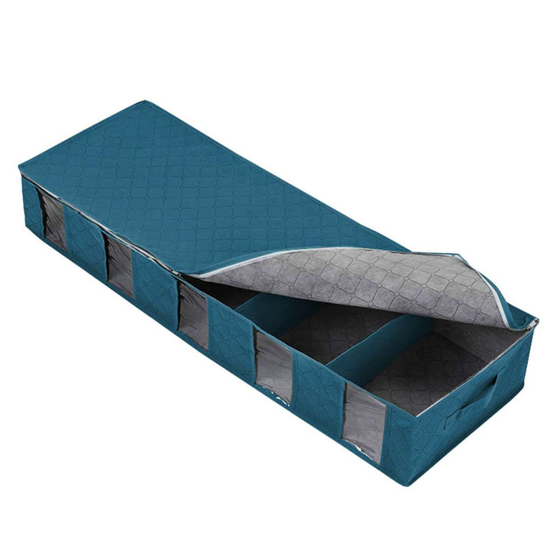 Fabric Under Bed Storage Bag, Blue
