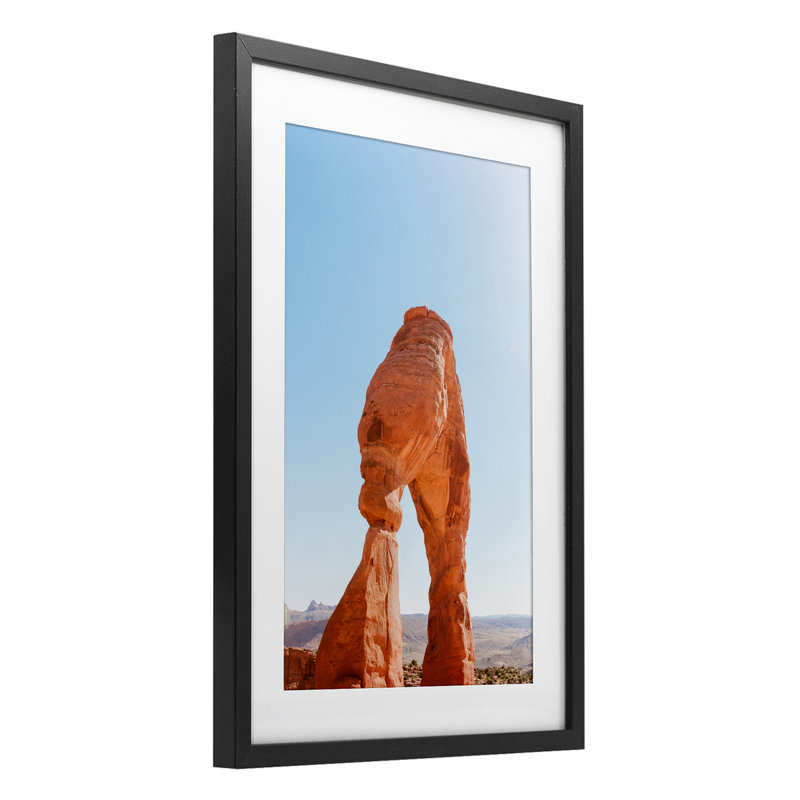 «Natural Desert Archway», reproduction sous verre encadrée, conception de Jade Sharp Photo, H 20 po x l 14 po