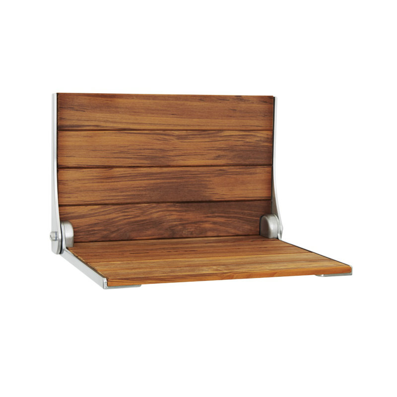 Silhouette Teak Wood Folding Shower Seat