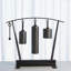 Three Tone Rail Sound Sculpture-Natural Iron