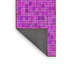 Laine tissé à la machine à motifs géométriques et Tapis décoratif en polyester mauve-792061962