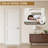 80" Primed 2-Paneled Double Solid Manufactured Wood Slab Door Without Frame and Hardware Kit-107878961