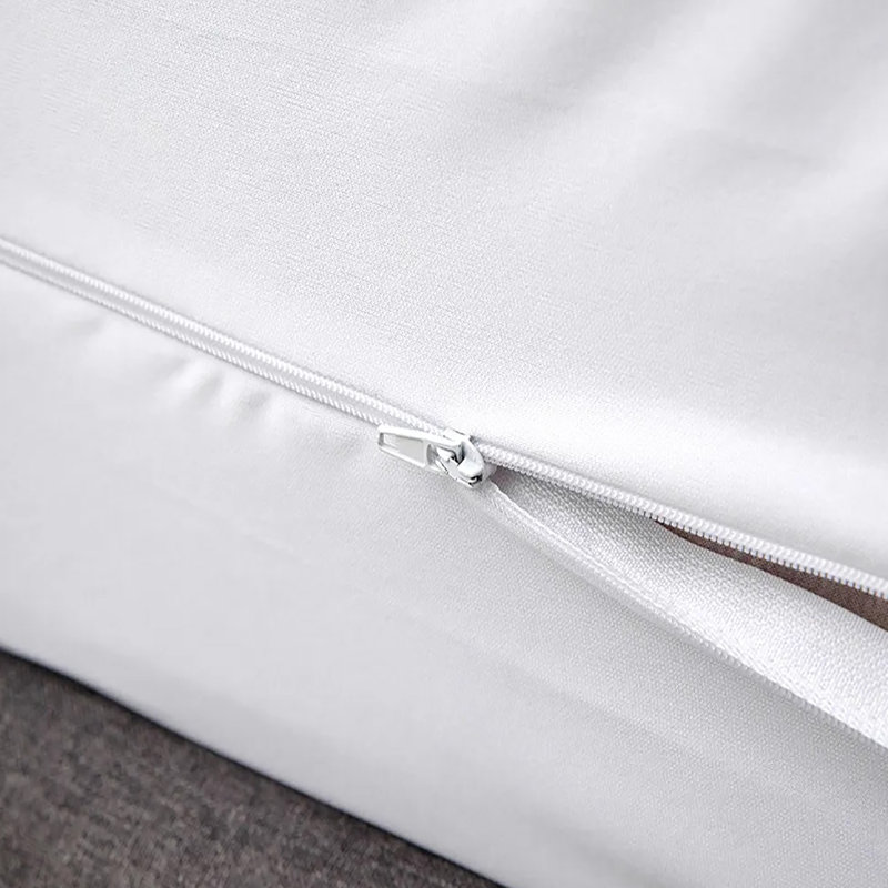 Housse de protection pour matelas en PVC imperméable de 12 po de profondeur avec fermeture à glissière, Double