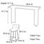 Tables et chaises simples à vent crème-111689659