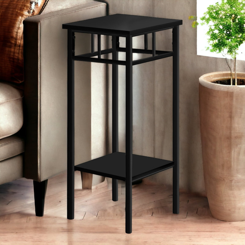 Table de bout noire 28 "avec tablette