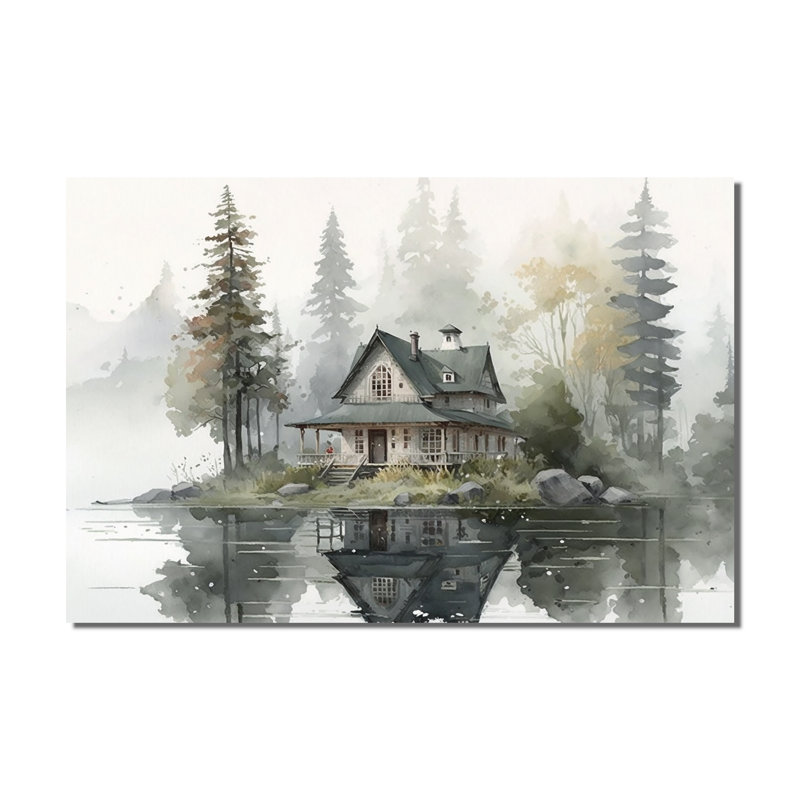 Cottage by the Lake II - Lake House Cottage, impressions encadrées