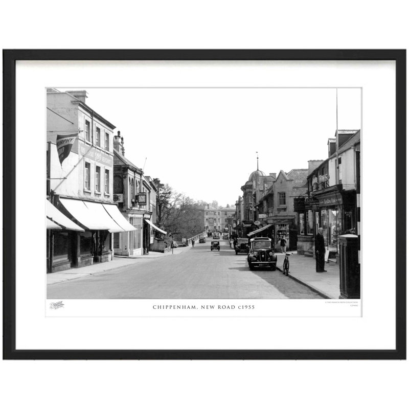 Chippenham, New Road C1955 - Single Picture Frame Print, 28cm H x 36cm W x 2.3cm D