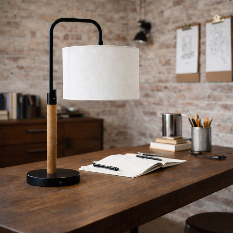 PANIZ SIMPLE TABLE LAMP WITH CYLINDER SHADE