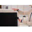 Canapé modulaire en U modulaire à compression avec module d'inclinaison amovible en chenille de grain de bois blanc désossé, idéal pour les grands salons ou les chambres à coucher-340759597