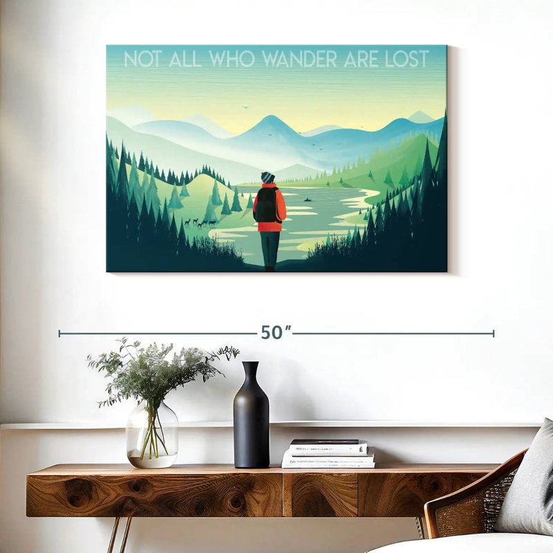 Alvord Not All Who Wander, H 26 po x l 39 po