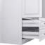 Commode combinée 71 po à deux portes et miroir à deux portes 71 po