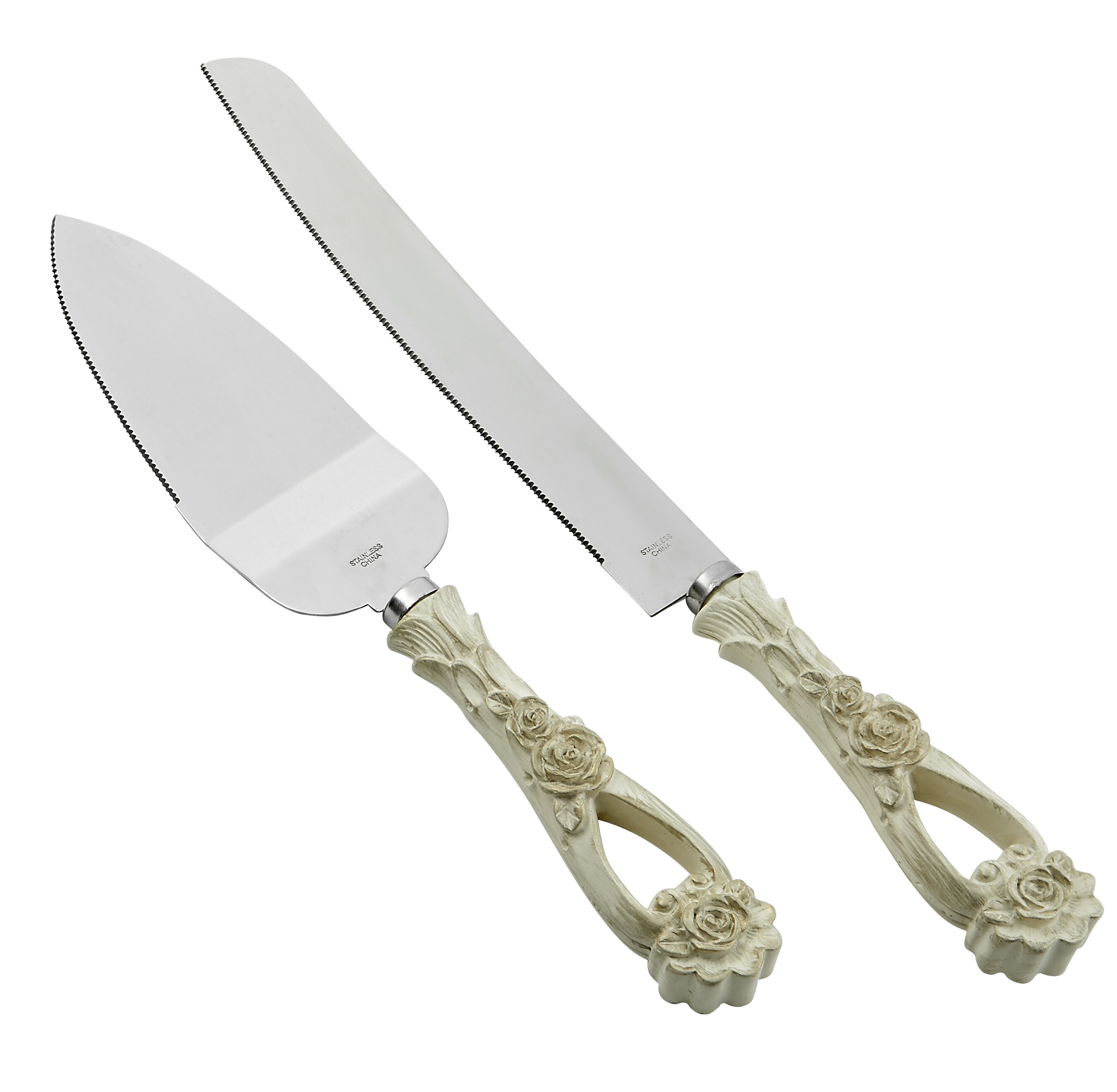 Personalized Traditional Wedding Cake Knife & Cake Server Set - 2 Pc. |  Oriental Trading