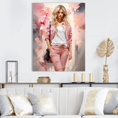 Fashion Woman Denim Stories III sur impression sur toile