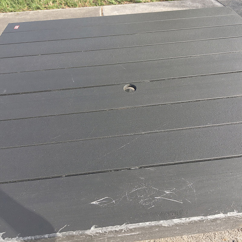 Outdoor Dining Table, Meeting Table, Gray
