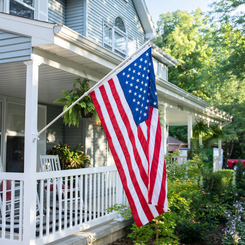 Drapeau des États-Unis en nylon pour la maison et le public avec étoiles brodées Mobin, H 36 po x l 60 po