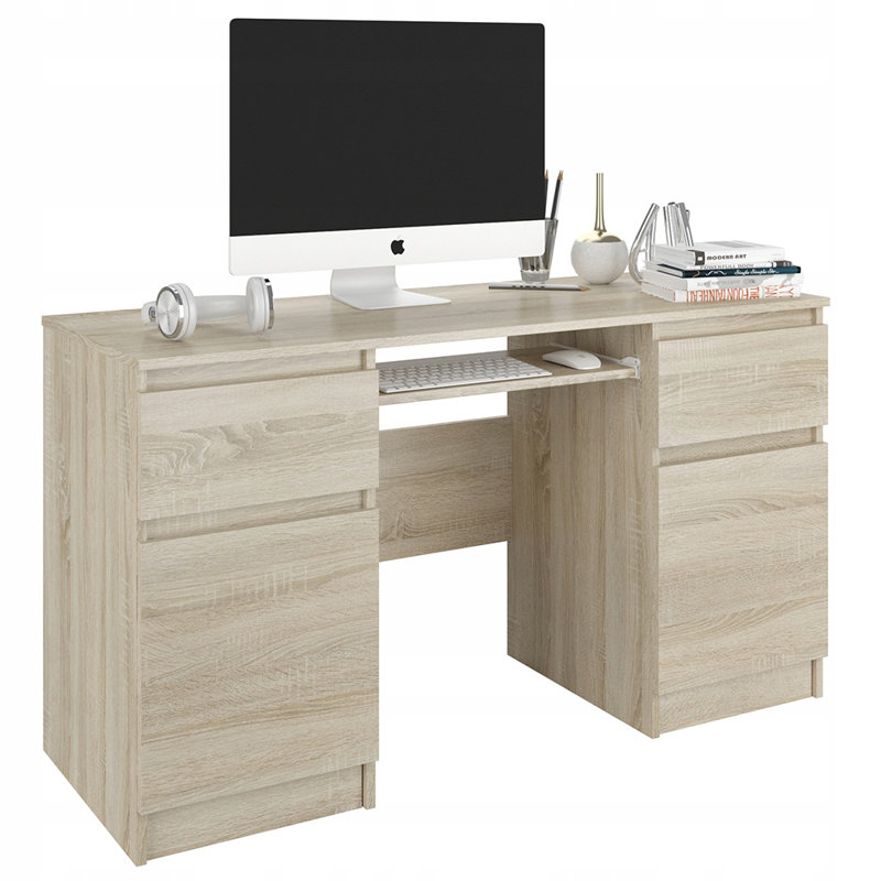 Anusca Computer Table, Tan