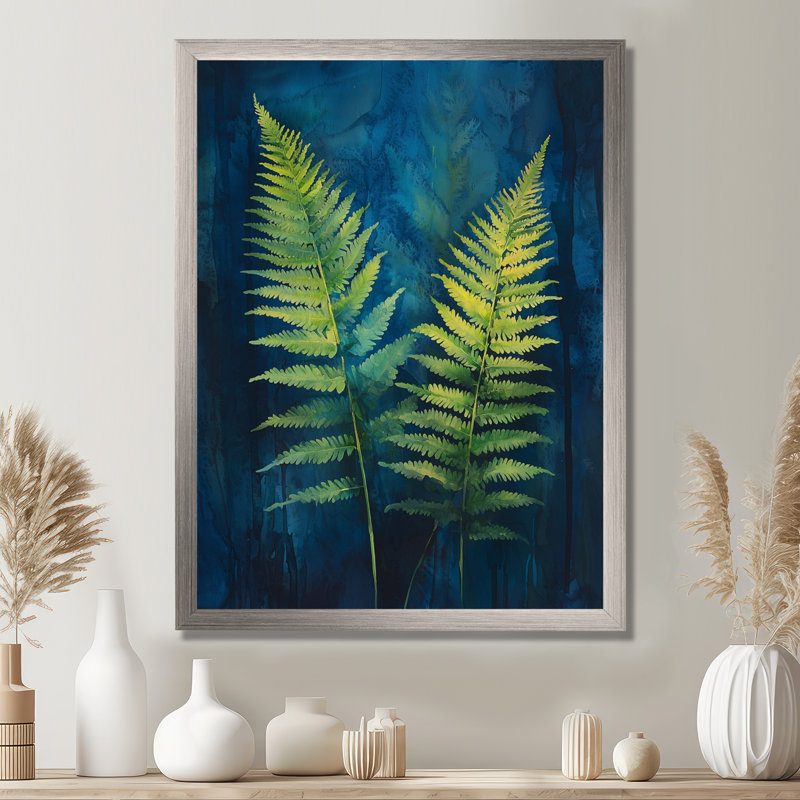Cisnero - reproduction d'art sur toile florale, H 20 po x l 12 po, Reproduction encadrée d'une seule photo, Argent argent