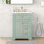 Meuble-lavabo compact et lavabo compact vert