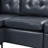 94.88 " Faux Leather L-Shaped Sectional with Ottoman-2146315243