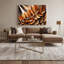 "Botanical Chestnut Leaves", art mural sur toile brune-1670934750