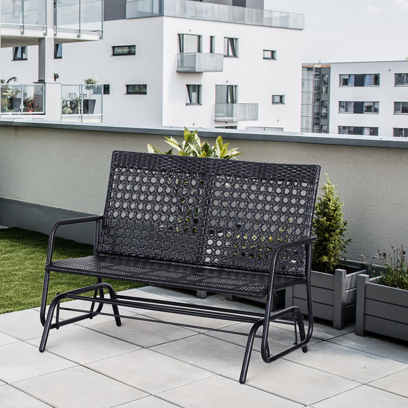 Chaise berçante personne en osier