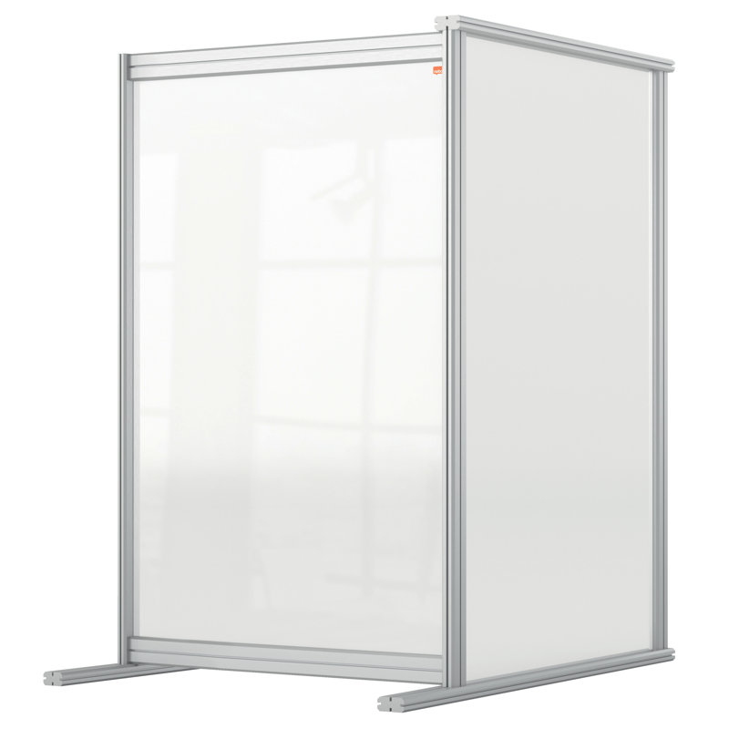 Amidon Clear Desk Dividers, 100cm H x 55cm W x 40cm D