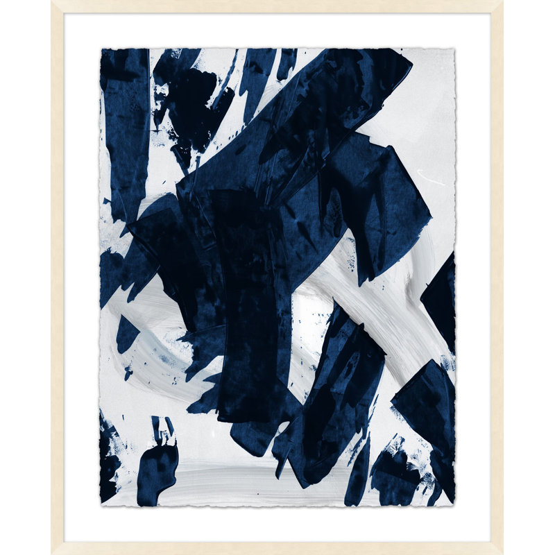 Navy Shards 1 Painting by Mat Sanders