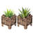 Outdoor Living Butterfly Rectangle Plant Stand, Flower Planting Pot-1718441161-1718441160
