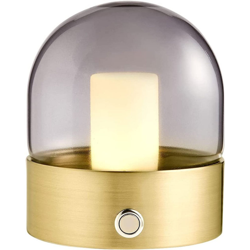 Lampe de table 4 "avec USB Deleah, Or