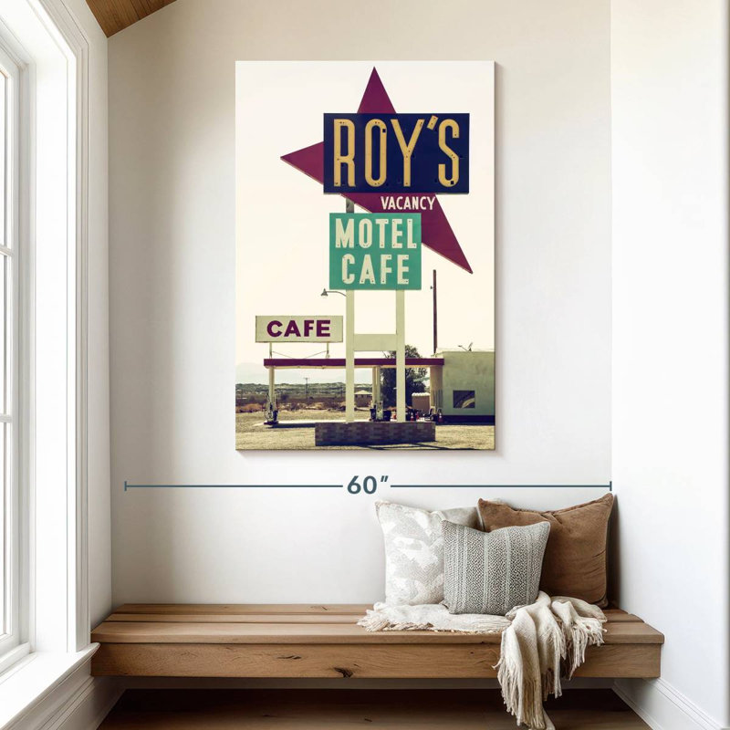 Tergel American West Roy's Motel Cafe, 48" H x 32" W