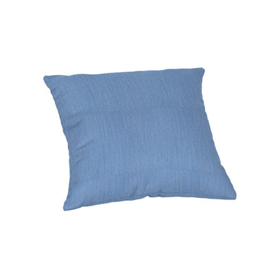 Casual Cushion Solid Sunbrella® Fabric 1-Piece Indoor/Outdoor Square Throw Pillow, 20"W x 20"L, Cast Ocean