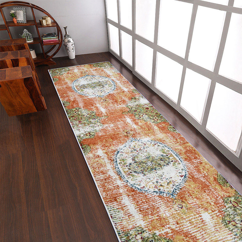 Tapis de couloir en polypropylène Crayton , Tapis de couloir 3 pi 2 po x 10 pi