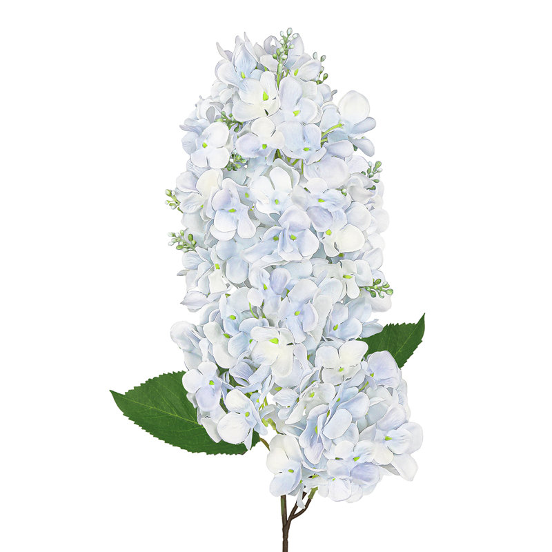 Tige de fleur d'hortensia artificielle, Bleu clair