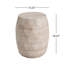 Table d'appoint en béton légère avec motif en nid d'abeille pour une utilisation intérieure et extérieure, durable et élégante