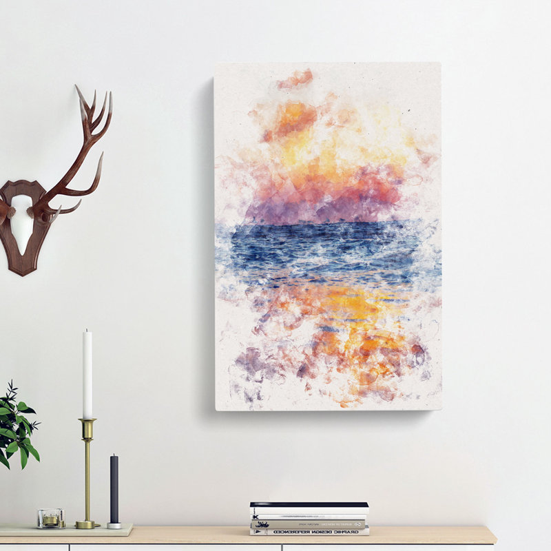 Sea Horizon - Wrapped Canvas, 60cm H x 40cm W x 3cm D