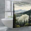 Rideaux de douche Misty Mountain Forest, 71 × 71