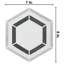 Coco 7" x 8" Porcelain Patterned Wall & Floor Tile